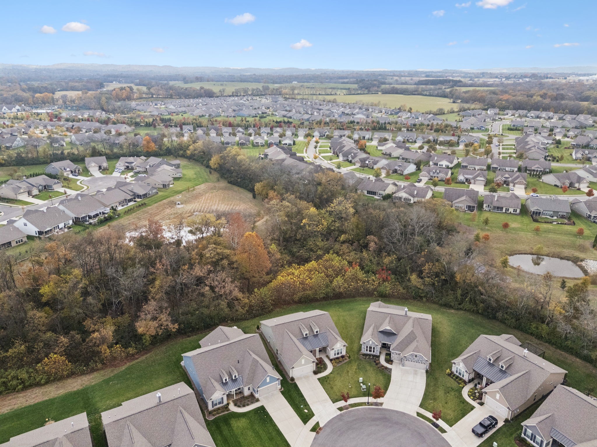 7027 Hickman Way Spring Hill, TN 37174 - Photo 57 of 61 an aerial view of a house with a outdoor space