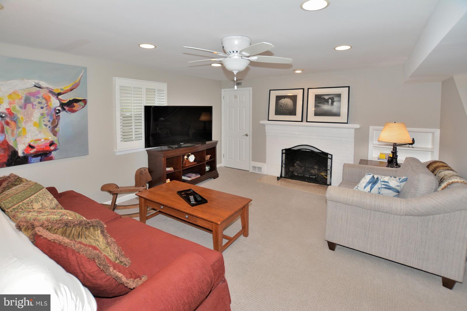 1129 Cameron Road Alexandria, VA 22308 - Photo 25 of 37 Family Room with Cozy Gas Fireplace