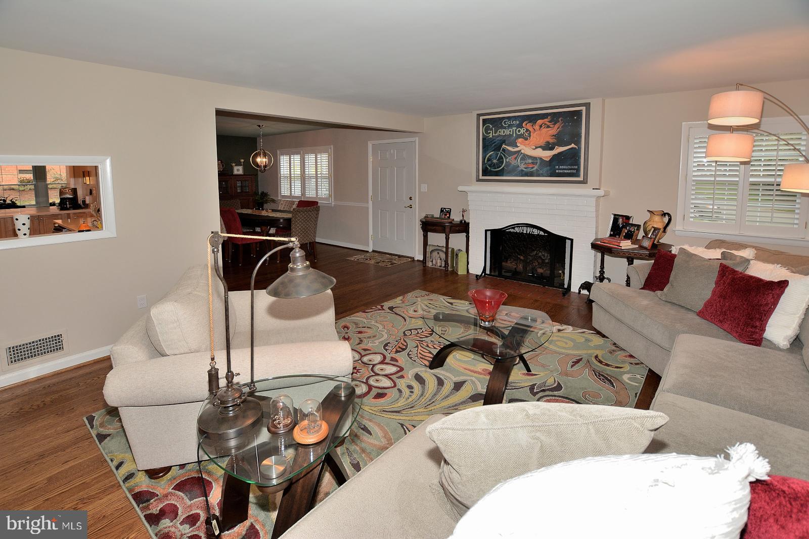 1129 Cameron Road Alexandria, VA 22308 - Photo 4 of 37 Living Room with Gleaming Hardwoods