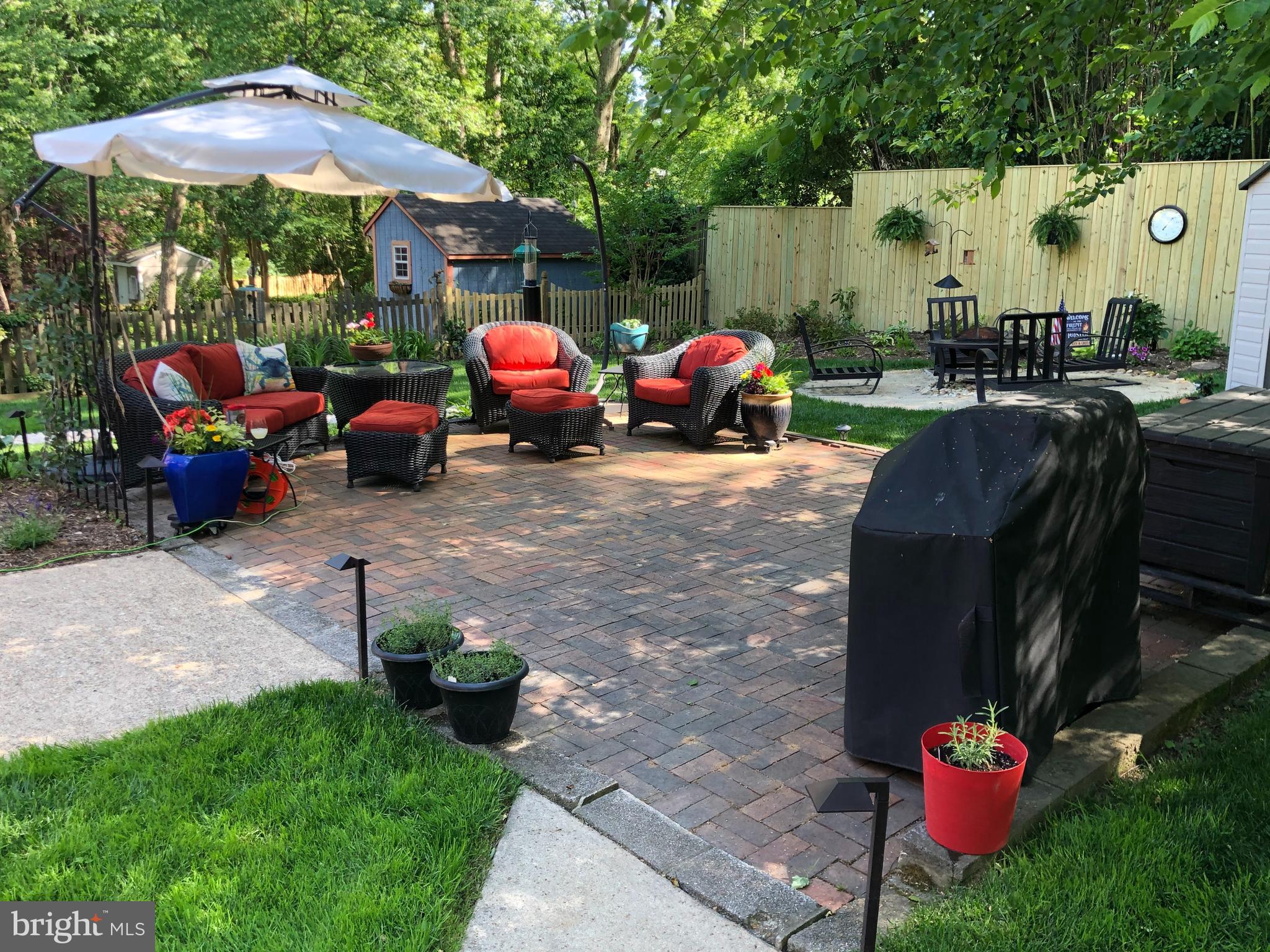 1129 Cameron Road Alexandria, VA 22308 - Photo 35 of 37 Incredible Backyard Patio & Fire Pit