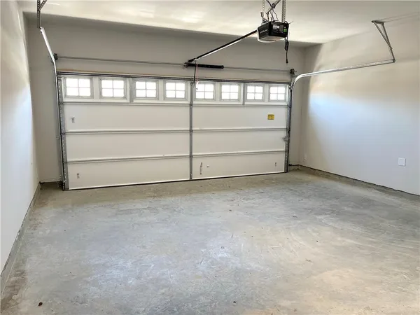 a view of a garage