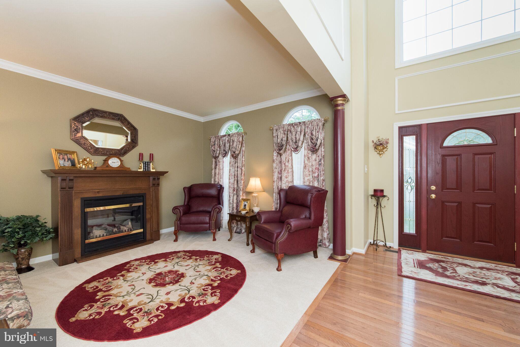 5961 Sandy Ridge Elkridge, MD 21075 - Photo 4 of 30 Formal Living Room; Electric Fireplace