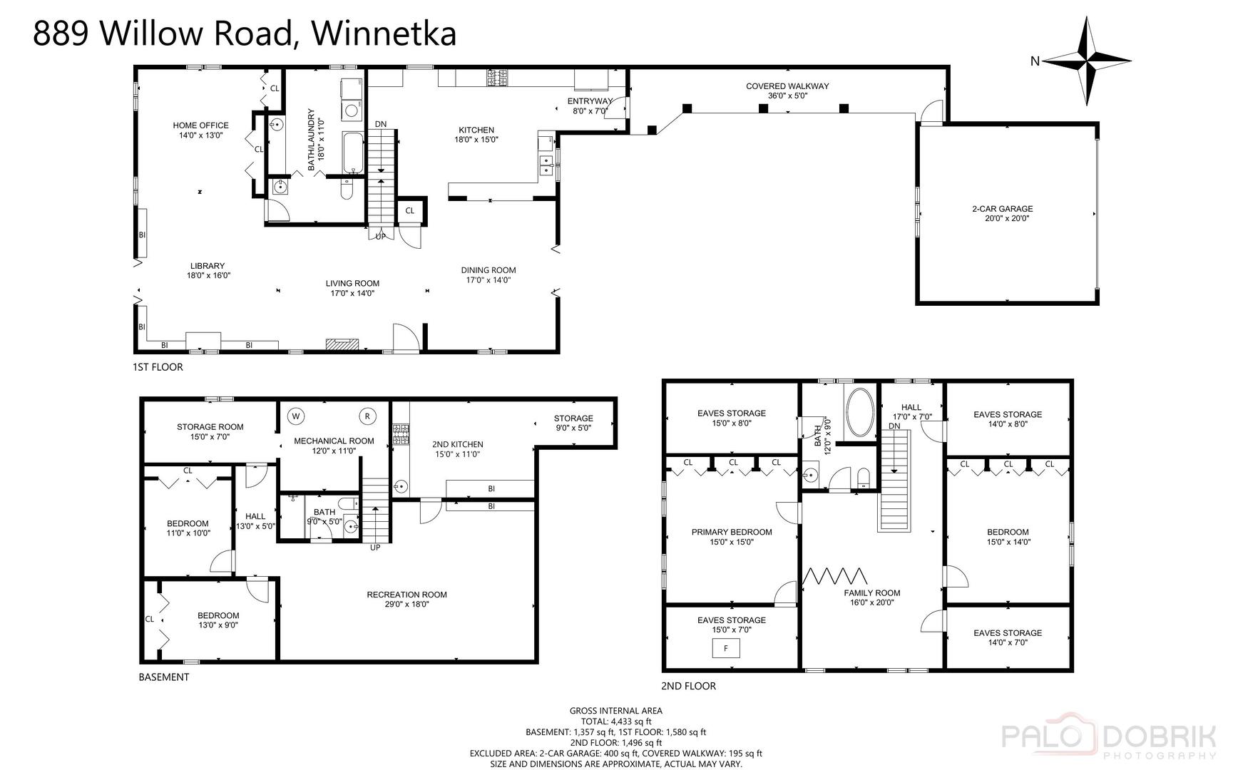 889 Willow Road Winnetka, IL 60093 - Photo 28 of 28 a black and white photo of a painting
