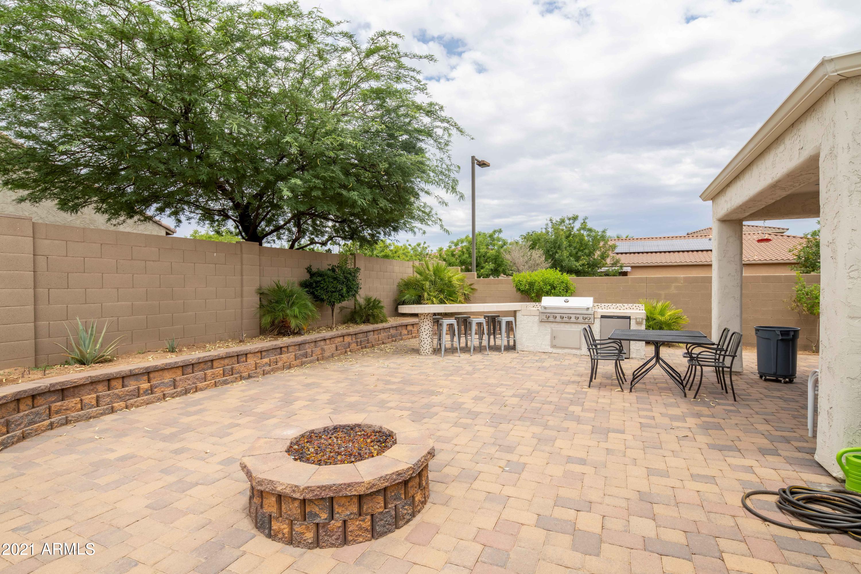 17456 West Bajada Road Surprise, AZ 85387 - Photo 26 of 39 Backyard natural gas fire pit