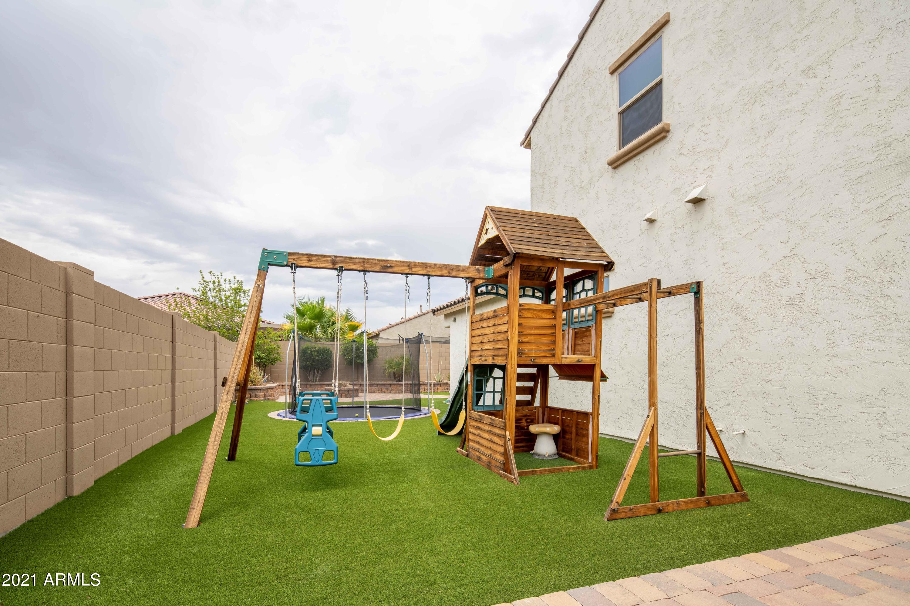 17456 West Bajada Road Surprise, AZ 85387 - Photo 31 of 39 Backyard kid play area different view