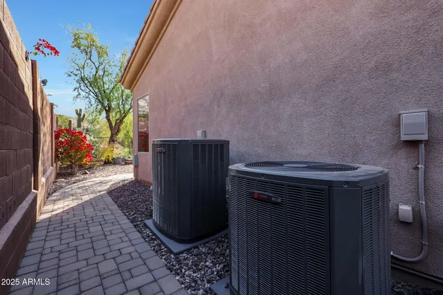 a living room with patio furniture
