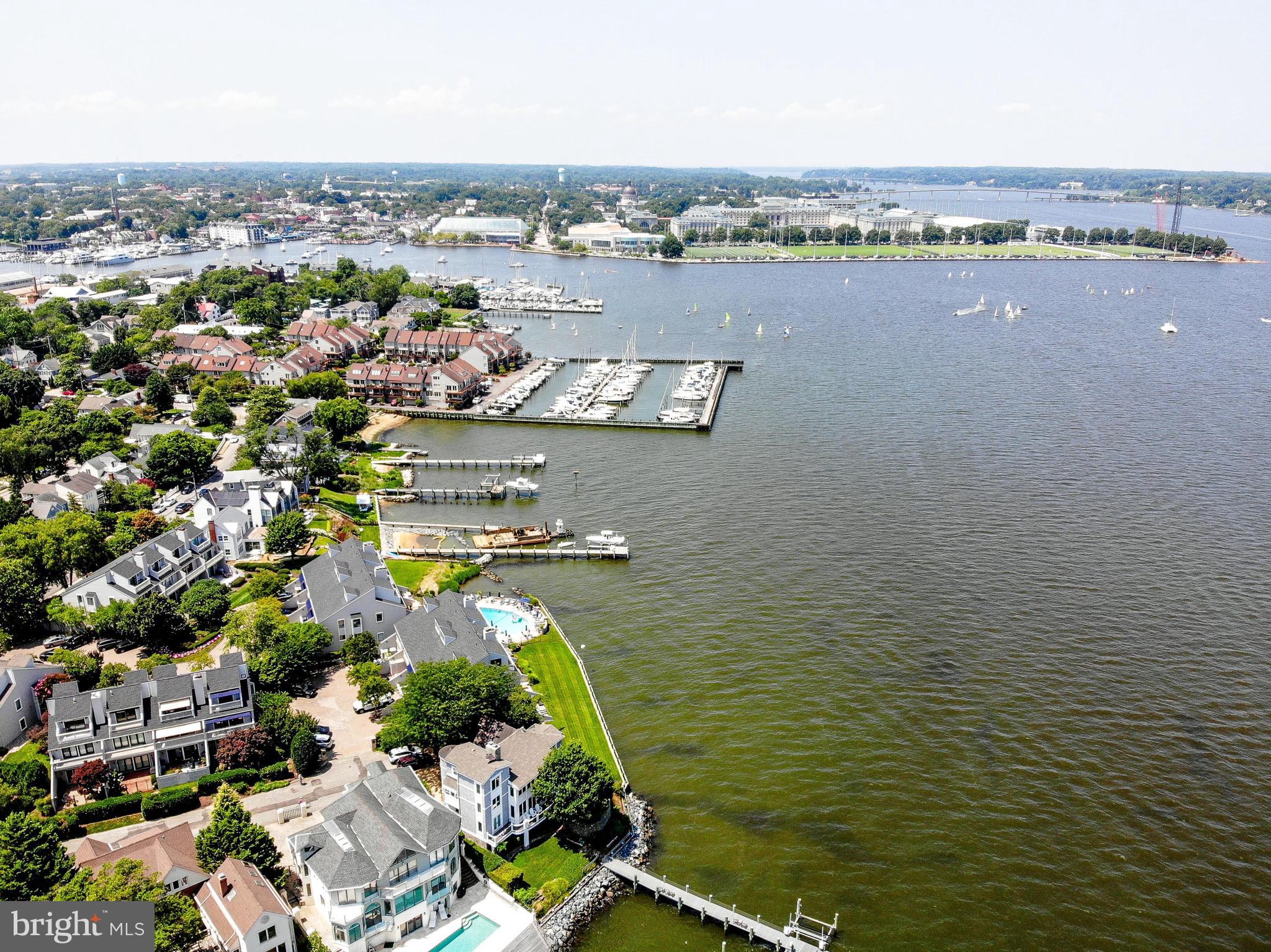 8 Eastern Avenue Annapolis, MD 21403 - Photo 5 of 55 an aerial view of river residential house with outdoor space