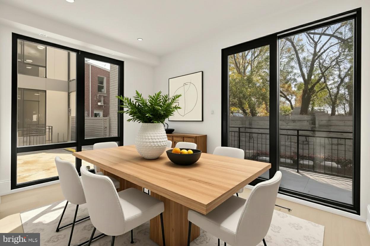 1810 Central Place Northeast, Unit 1 Washington, DC 20002 - Photo 14 of 33 a view of a dining room with furniture window and outside view
