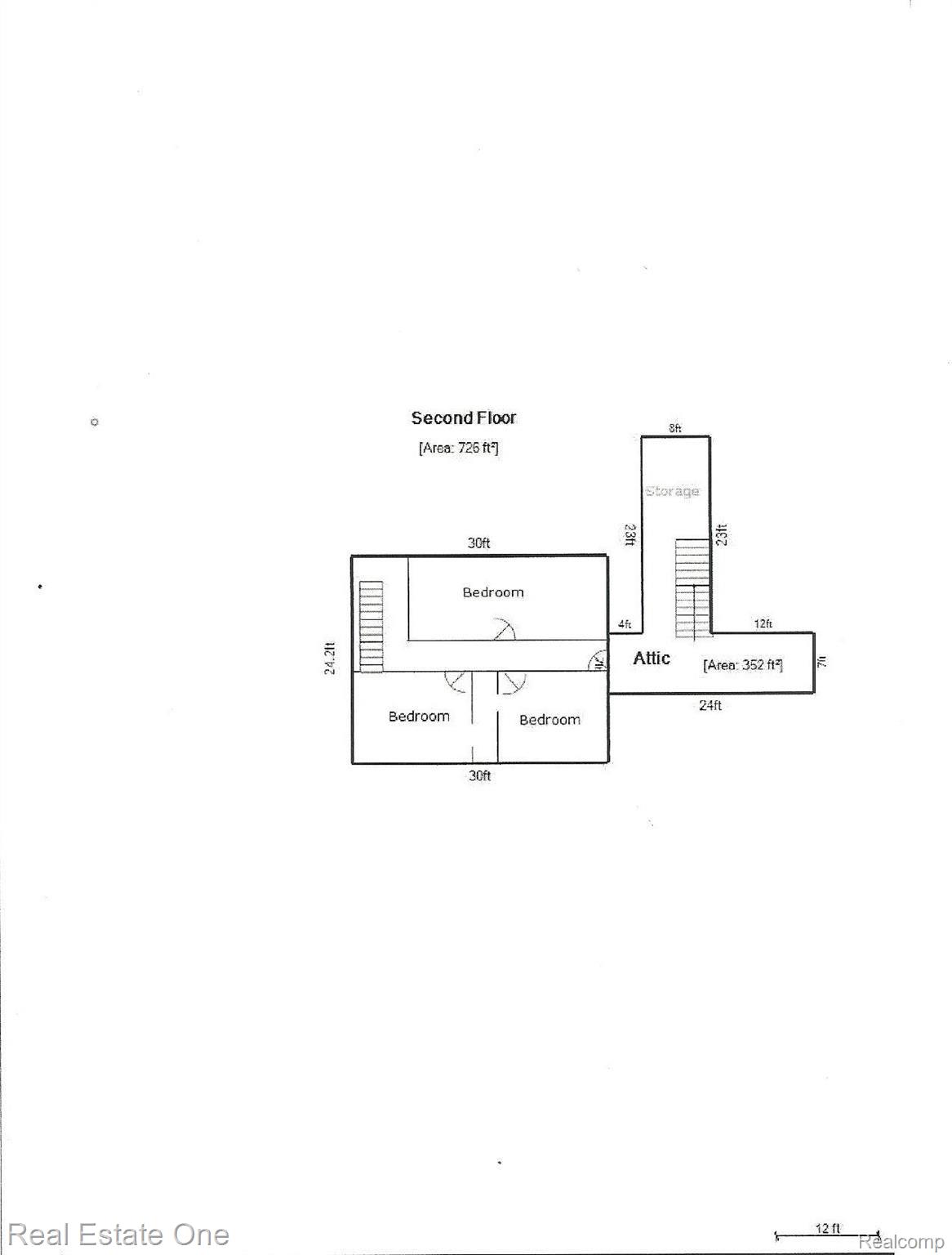 39875 Lotzford Road Canton, MI 48187 - Photo 39 of 41 Upper level addition and original (attic) with stairway off kitchen.