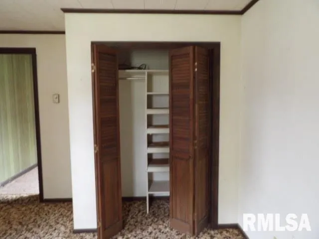 a close view of closet