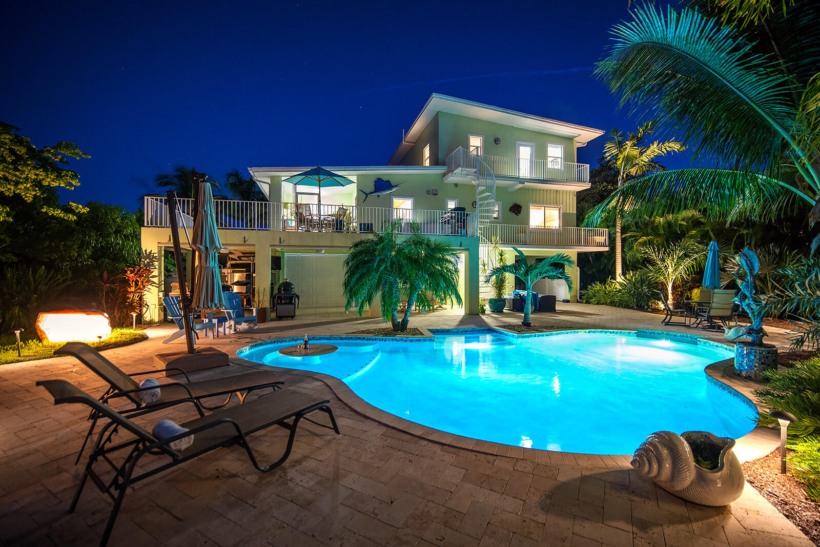 17275 Keystone Road Sugarloaf, FL 33042 - Photo 67 of 69 Landscape lighting and pool