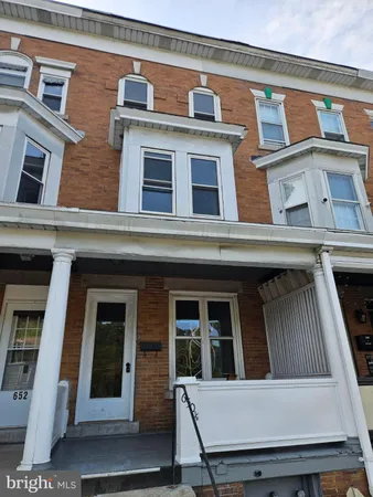 a view of a building with a window