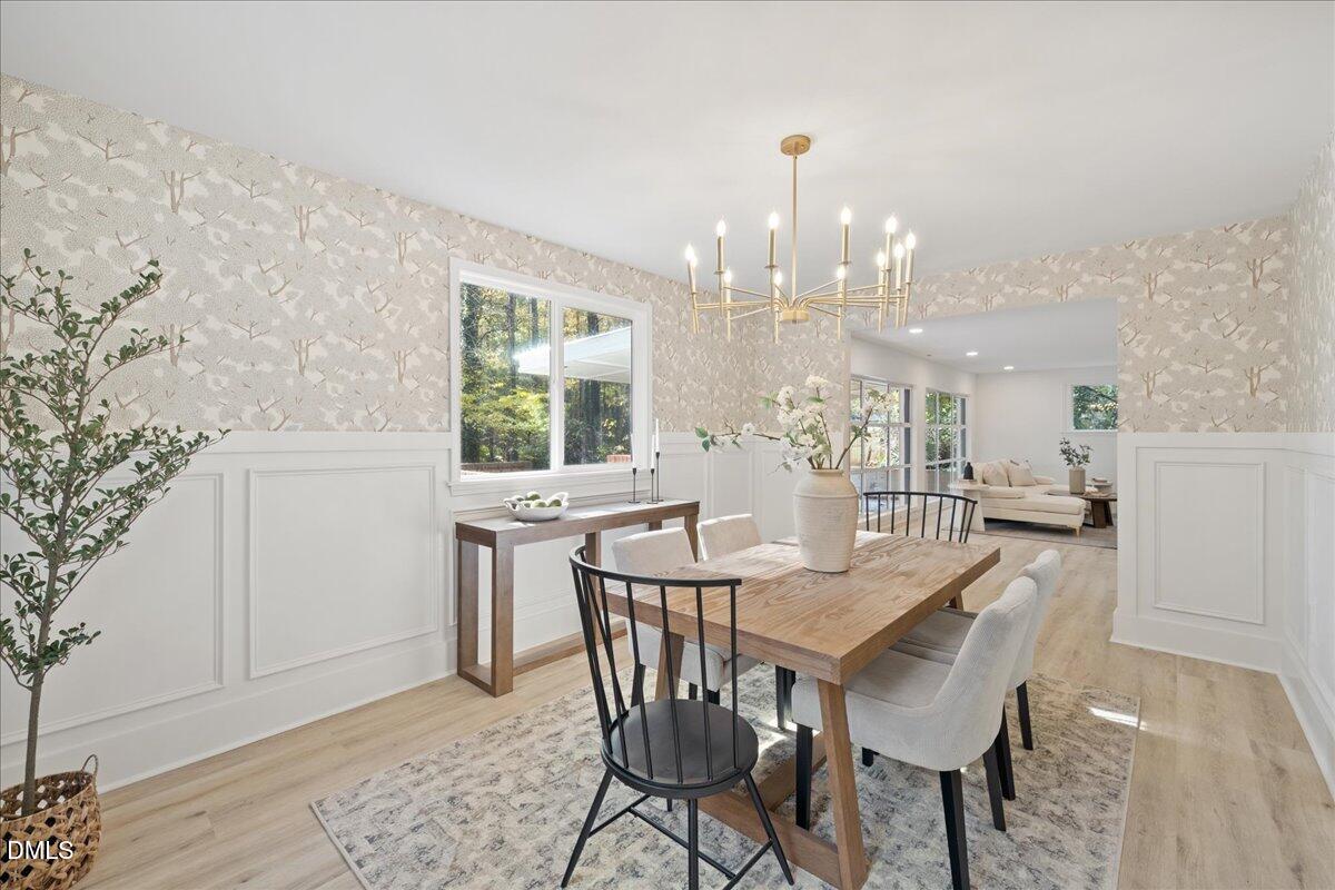 1615 Carbonton Road Sanford, NC 27330 - Photo 17 of 49 a view of a dining room with furniture and window