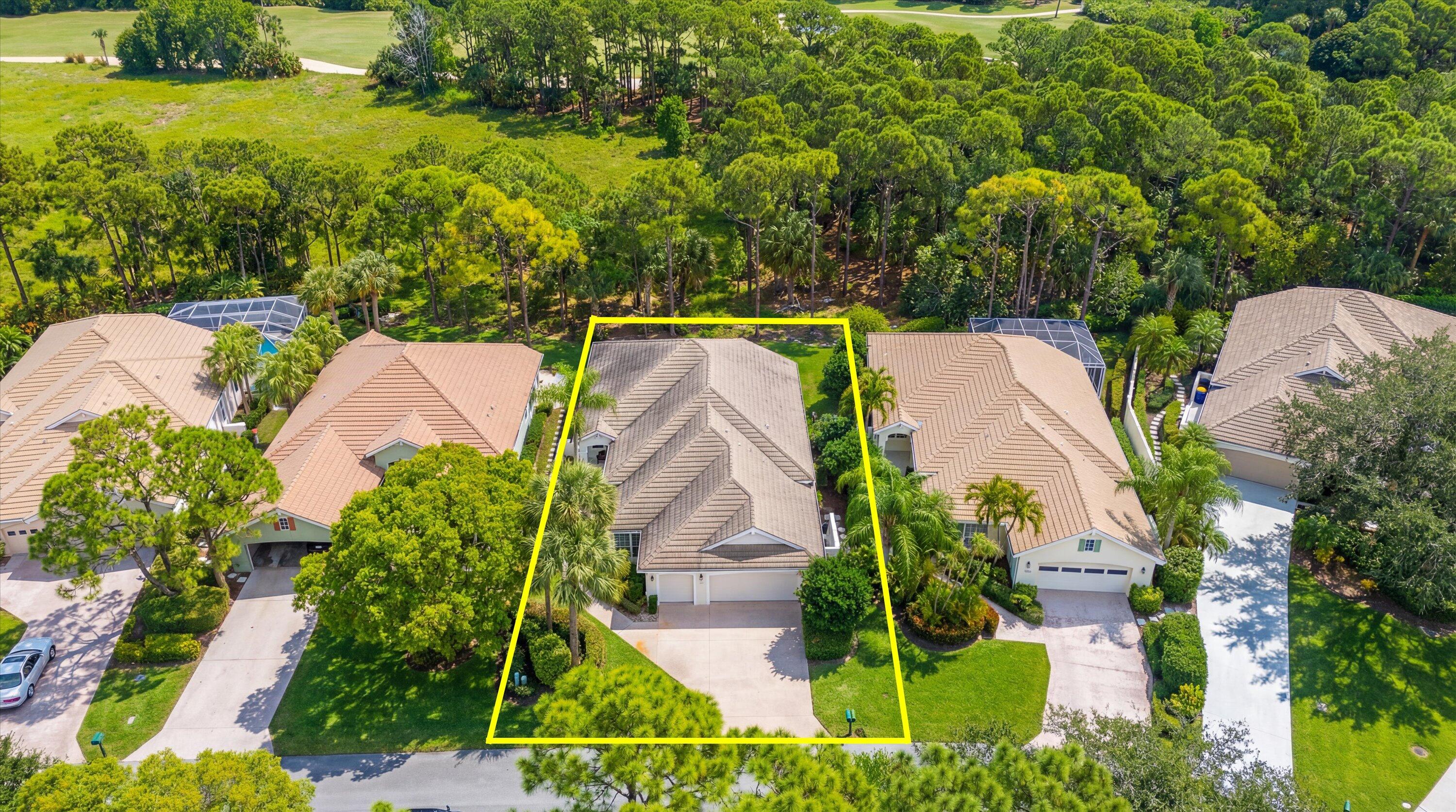 3498 Southeast Doubleton Drive Stuart, FL 34997 - Photo 30 of 42 an aerial view of house with yard
