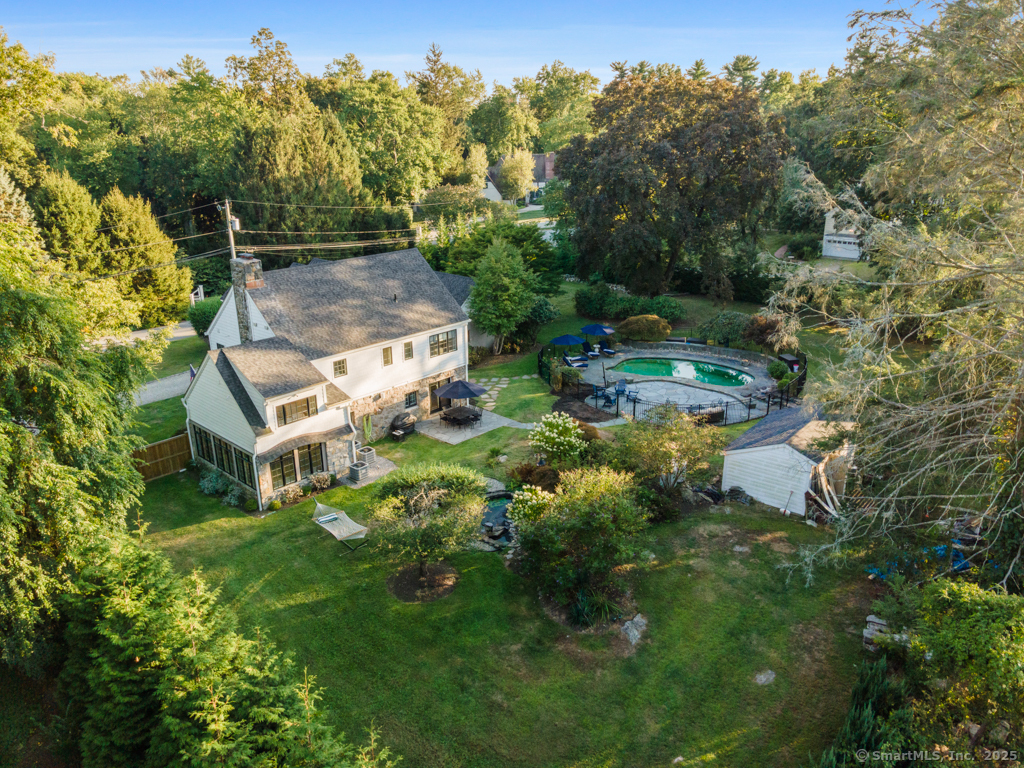 93 East Meadow Road Wilton, CT 06897 - Photo 34 of 35 an aerial view of a house with yard