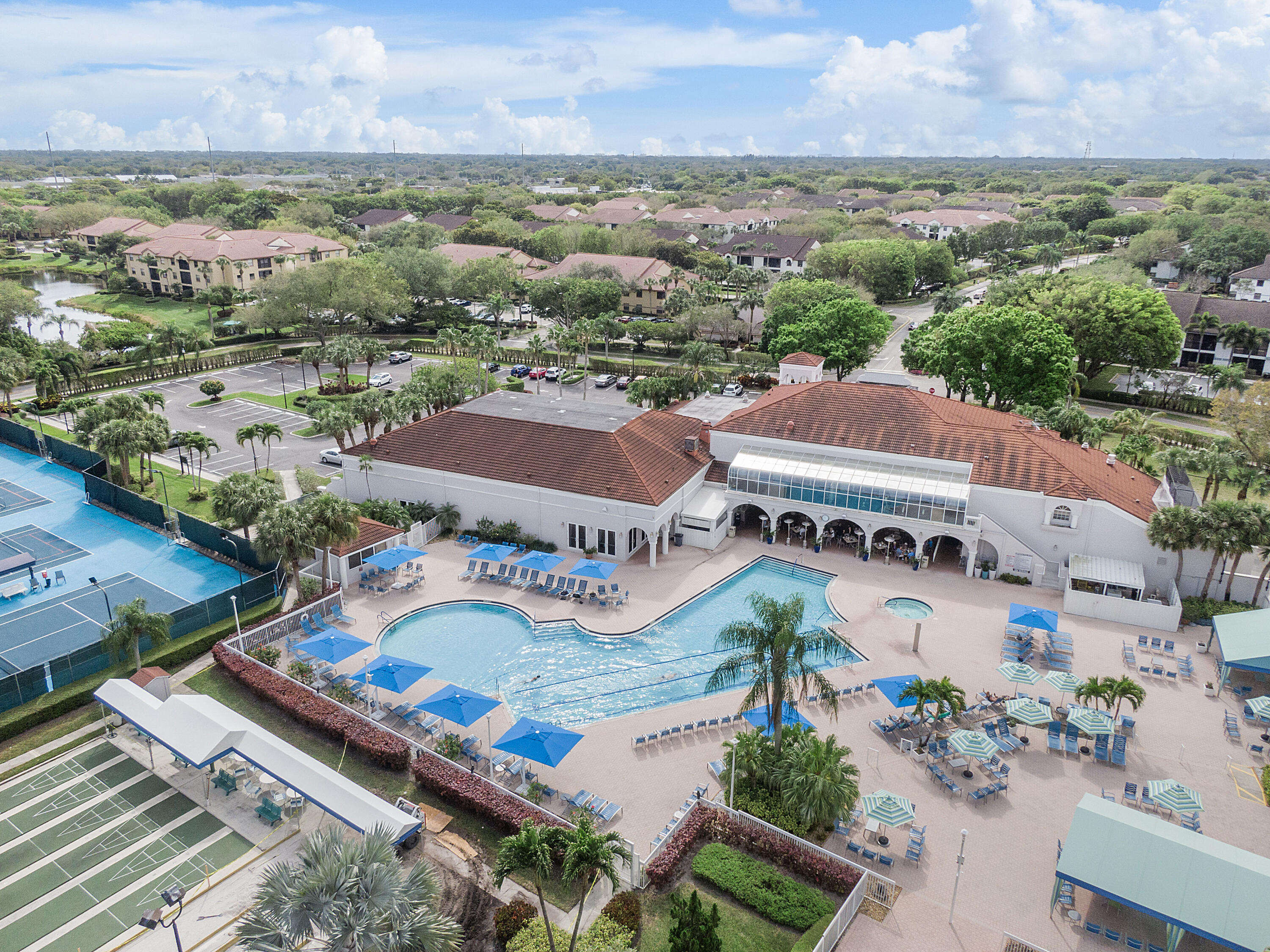 5153 Floria Drive, Unit V Boynton Beach, FL 33437 - Photo 34 of 39 an aerial view of residential houses with outdoor space and river