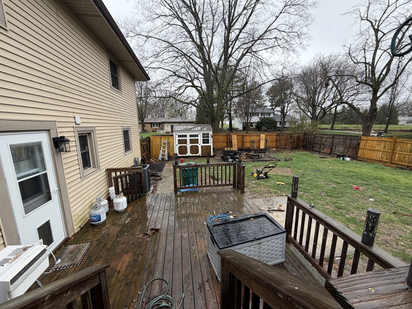 2308 Slayback Street Urbana, IL 61802 - Photo 34 of 37 a view of a deck with chairs and a yard