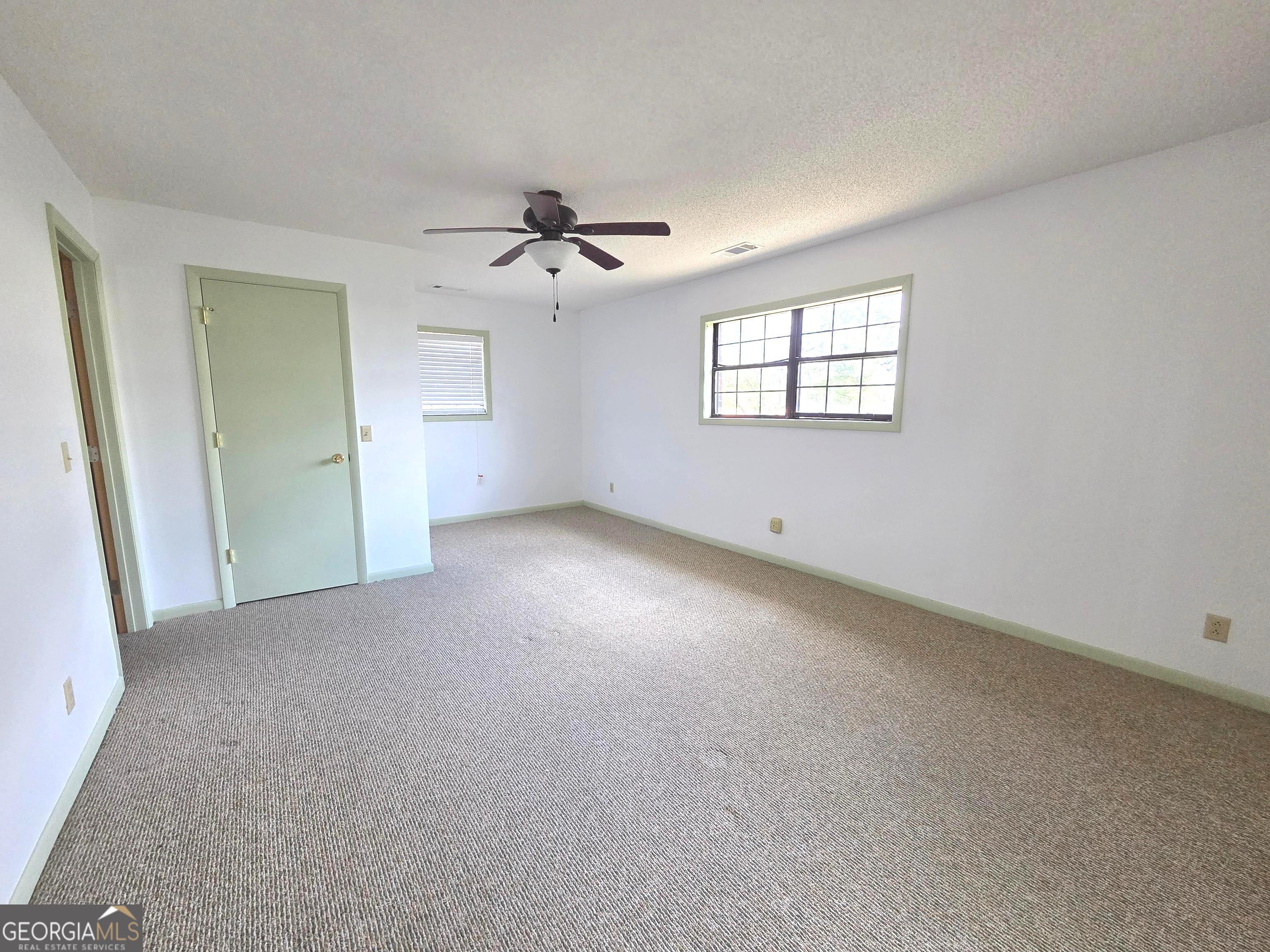 674 McNatt Falls Road Uvalda, GA 30473 - Photo 31 of 58 a view of a big room with windows and chandelier fan