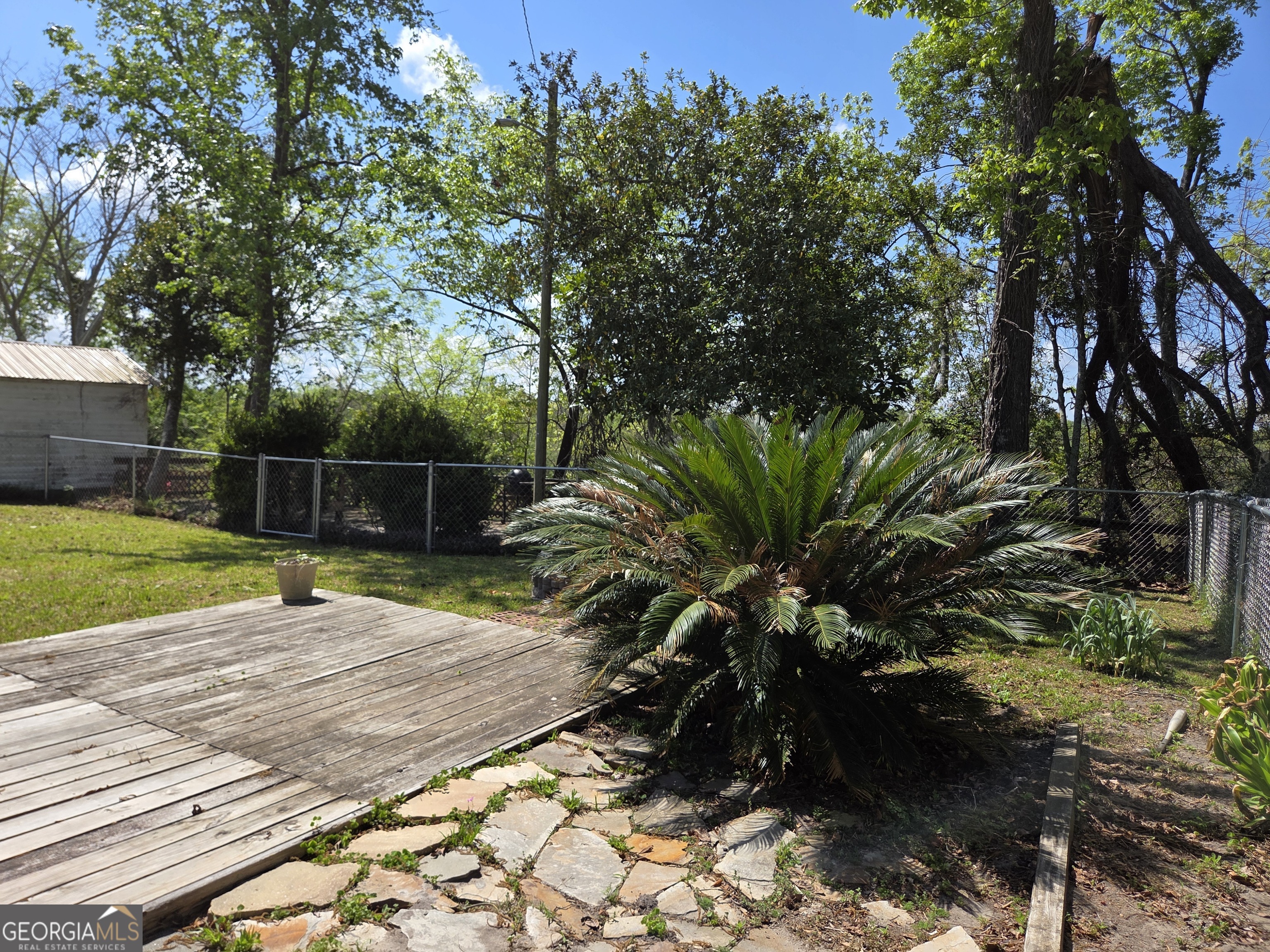 674 McNatt Falls Road Uvalda, GA 30473 - Photo 43 of 58 a view of a yard with plants and trees