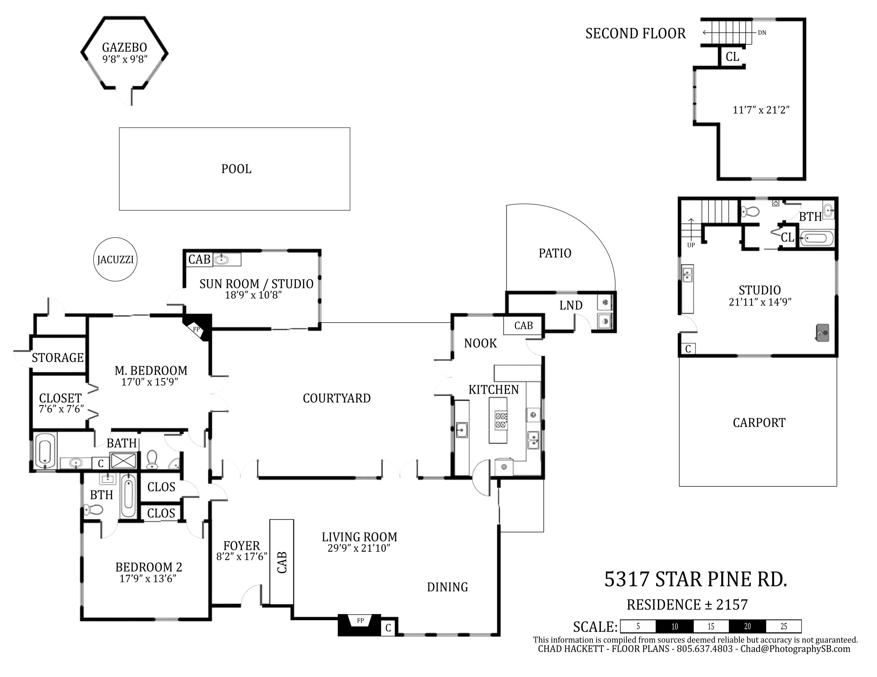 5317 Star Pine Road Carpinteria, CA 93013 - Photo 28 of 28 Floor Plan