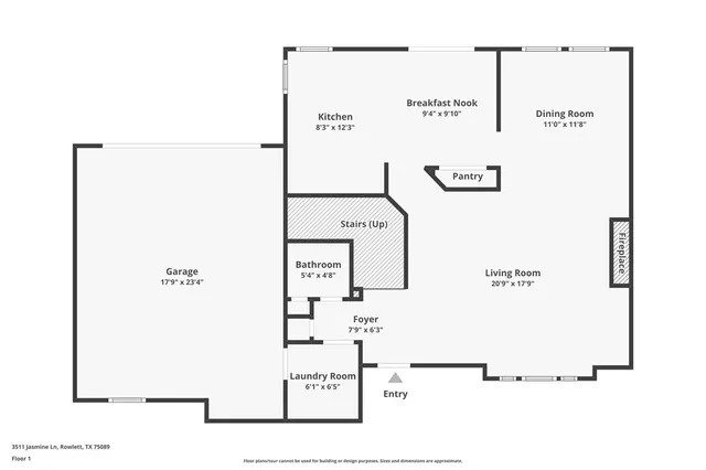 $345,000 | 3511 Jasmine Lane, Rowlett, TX 75089