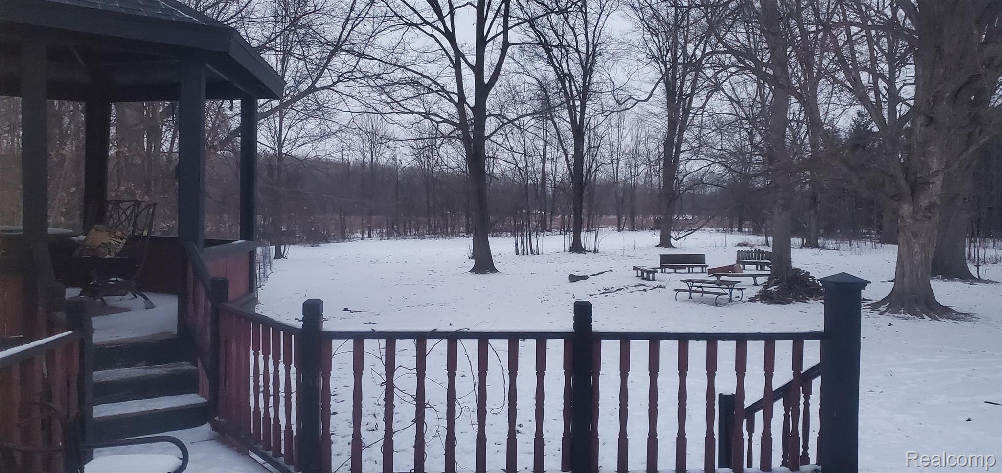 14300 Sullivan Road Capac, MI 48014 - Photo 14 of 65 View from the breakfast nook out back door over deck and gazebo