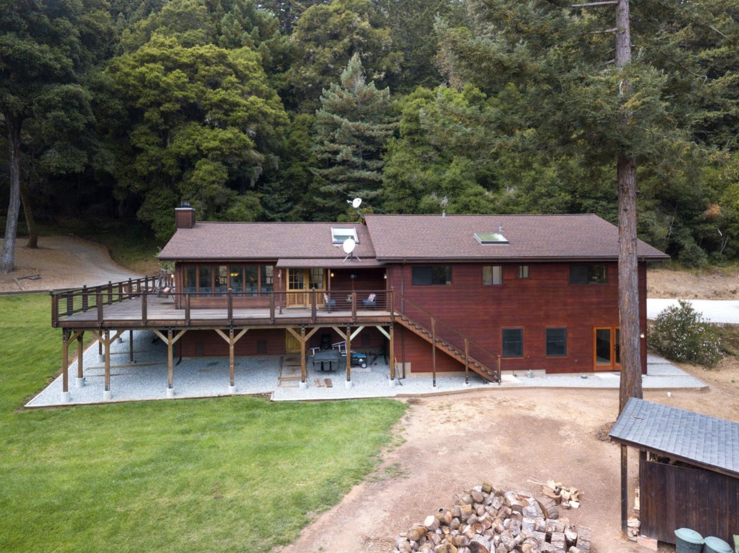 2060 Sparrow Valley Road Aptos, CA 95003 - Photo 43 of 45 an aerial view of a house