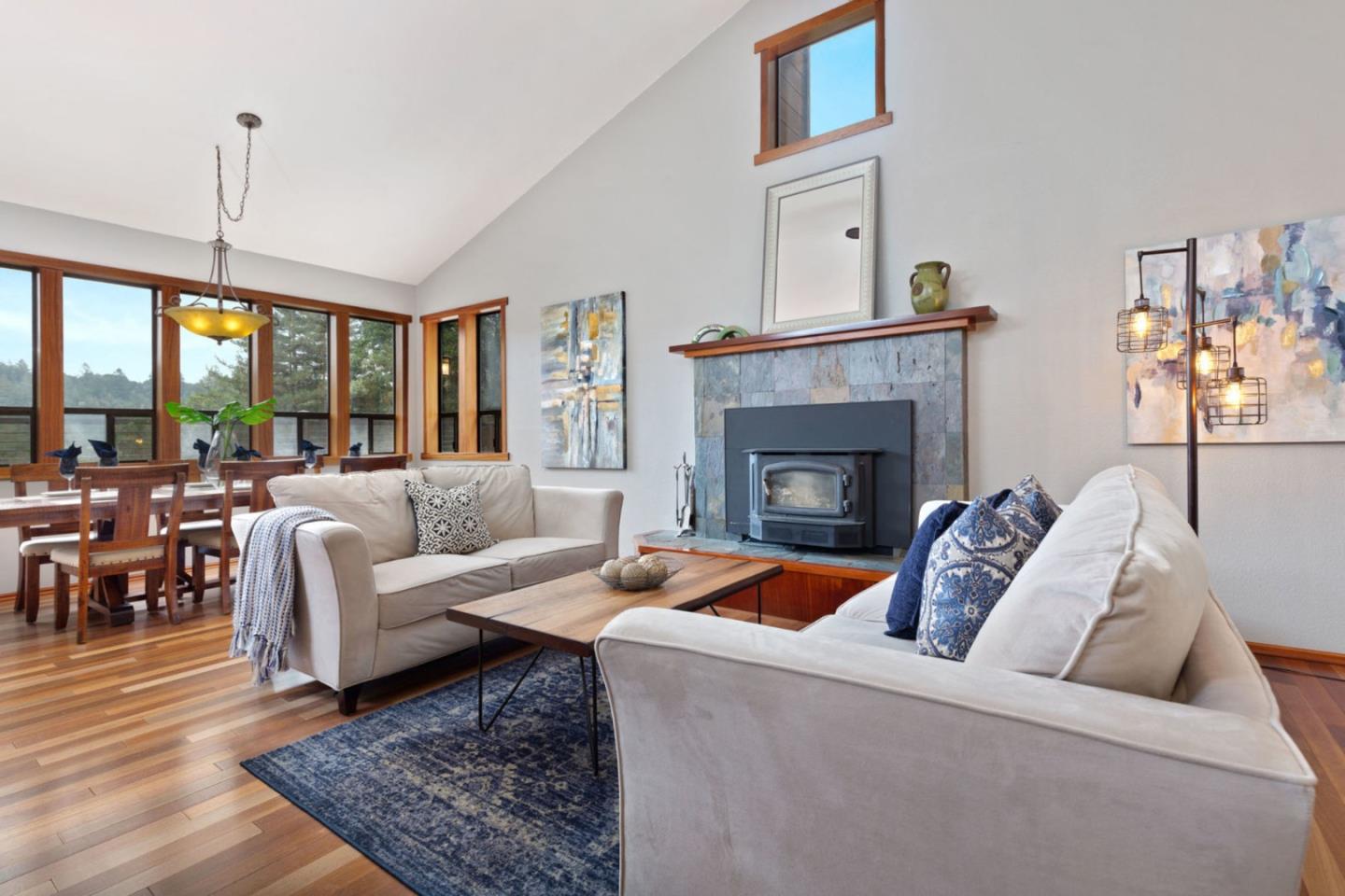 2060 Sparrow Valley Road Aptos, CA 95003 - Photo 7 of 45 a living room with furniture fireplace and window