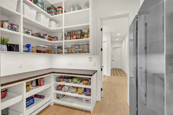 a room with storage and utility