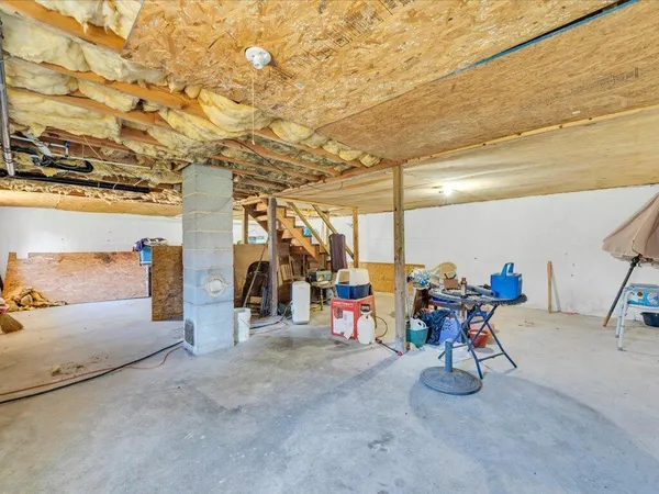 a view of storage and utility room