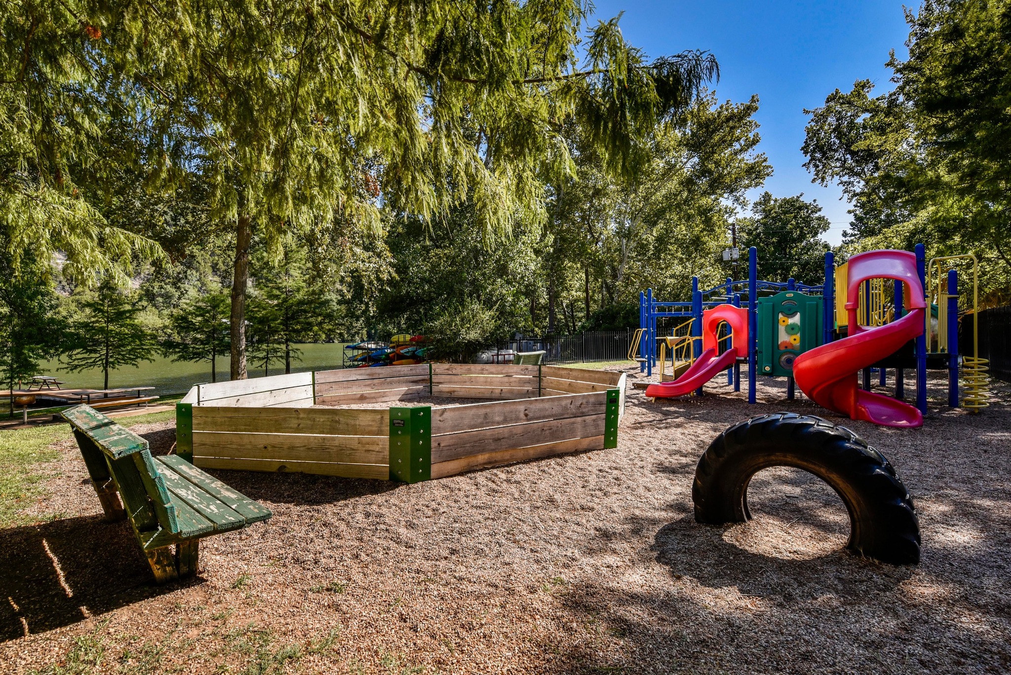 1707 Lipan Trail Austin, TX 78733 - Photo 17 of 24 a view of back yard with outdoor seating