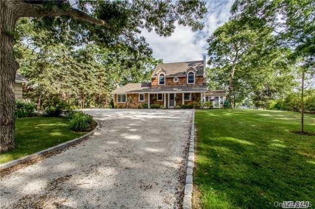1250 Luptons Point Road Mattituck, NY 11952 - Photo 1 of 1 Classic Creekfront Cedarshake with Clamshell Driveway