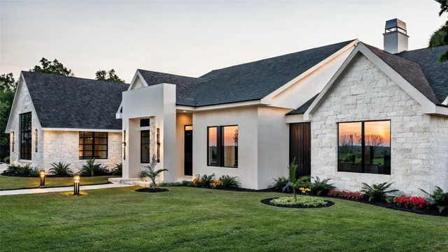 a front view of house with yard