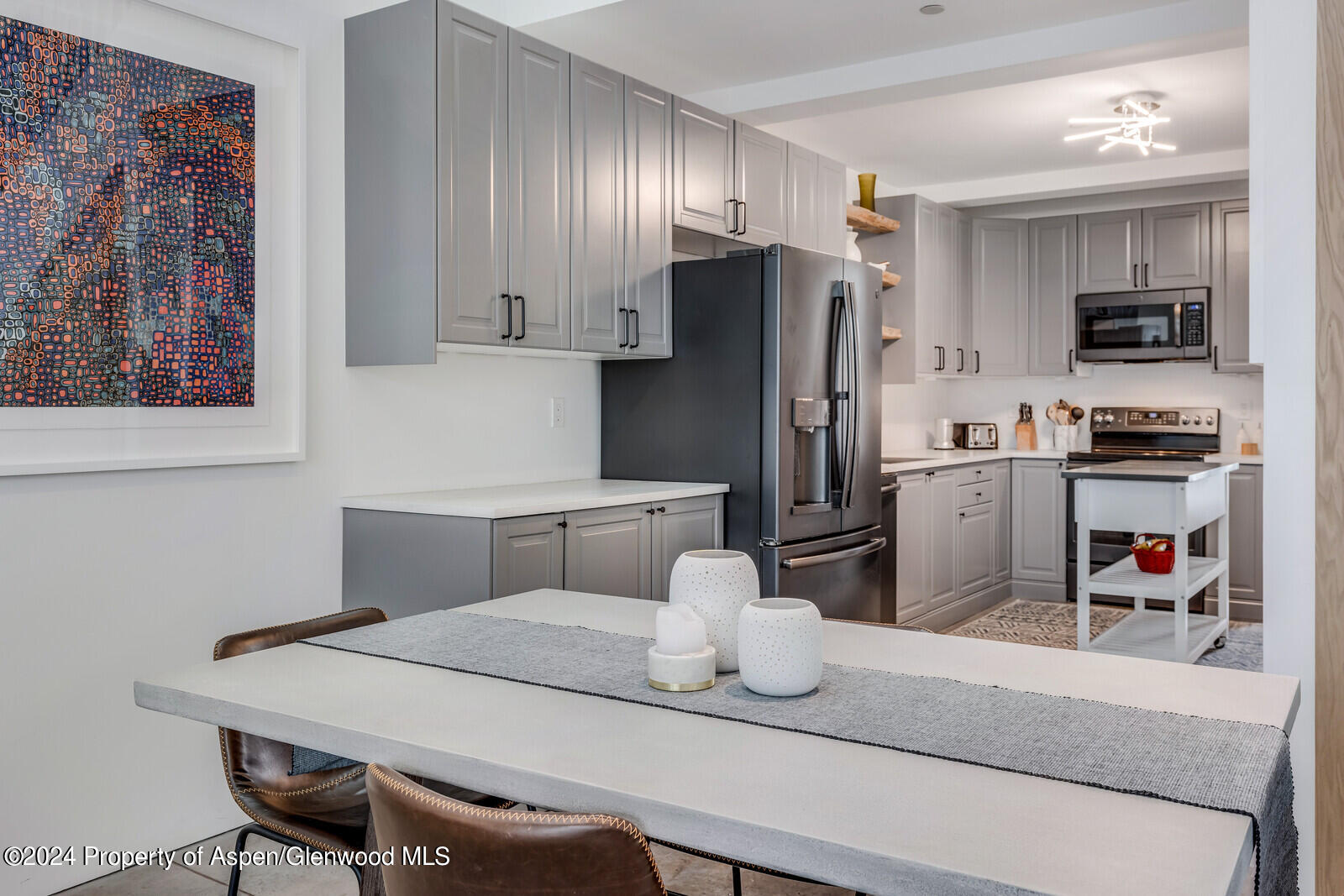 28 Widget Street, Unit 415 Basalt, CO 81621 - Photo 5 of 23 a kitchen with a refrigerator and a stove top oven