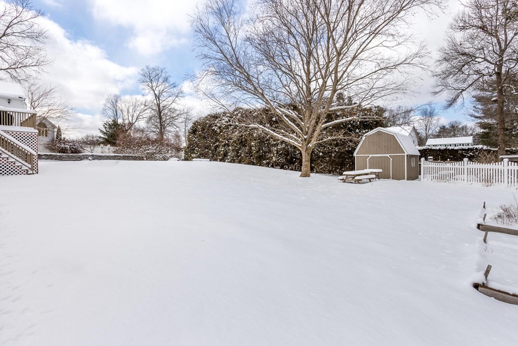 38 Clover Lane Stoughton, MA 02072 - Photo 20 of 21 a street view covered with snow