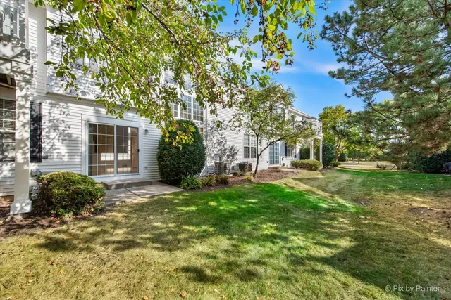 a house view with a garden space