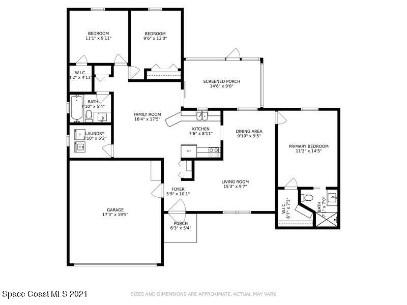 626 Waycross Road Southwest Palm Bay, FL 32908 - Photo 21 of 21 21_626WaycrossRdSW_401_FloorPlan_LowRes