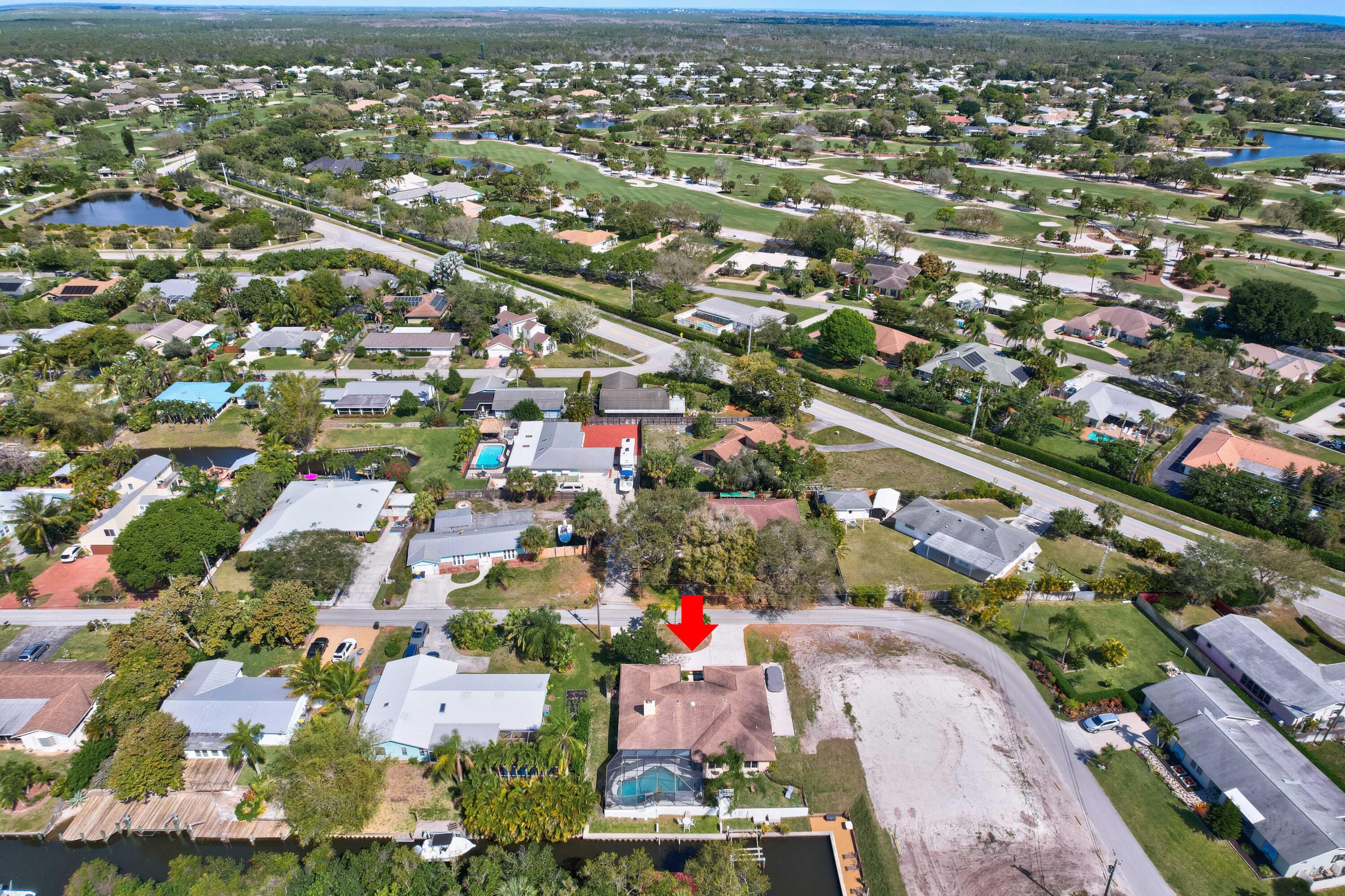 9524 Southeast Cove Point Street Jupiter, FL 33469 - Photo 46 of 58 Aerial looking north