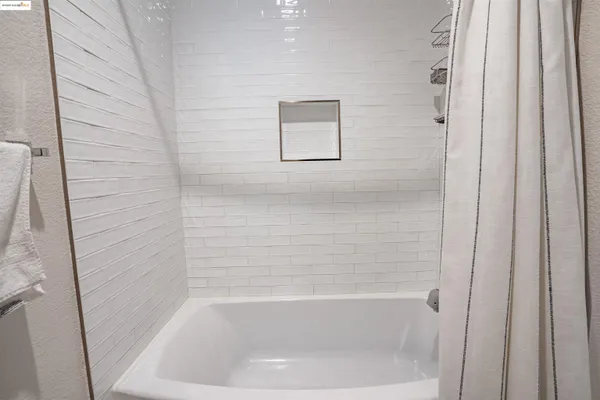 a close up of a bathtub