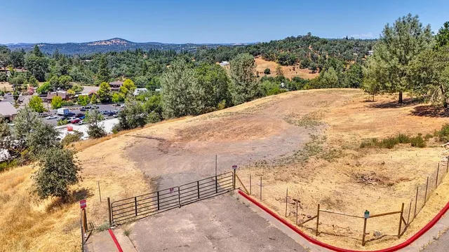 a view of a backyard of a house