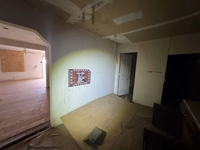 a house with trees in front of it