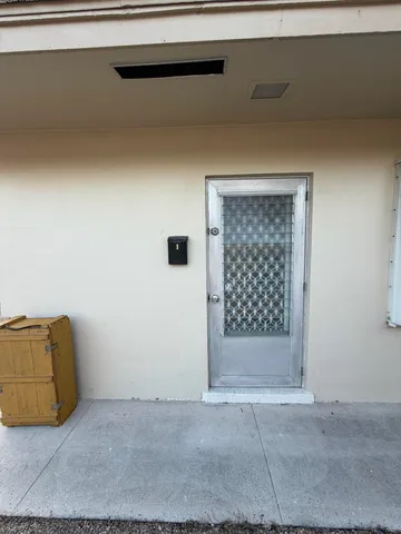 a view of front door