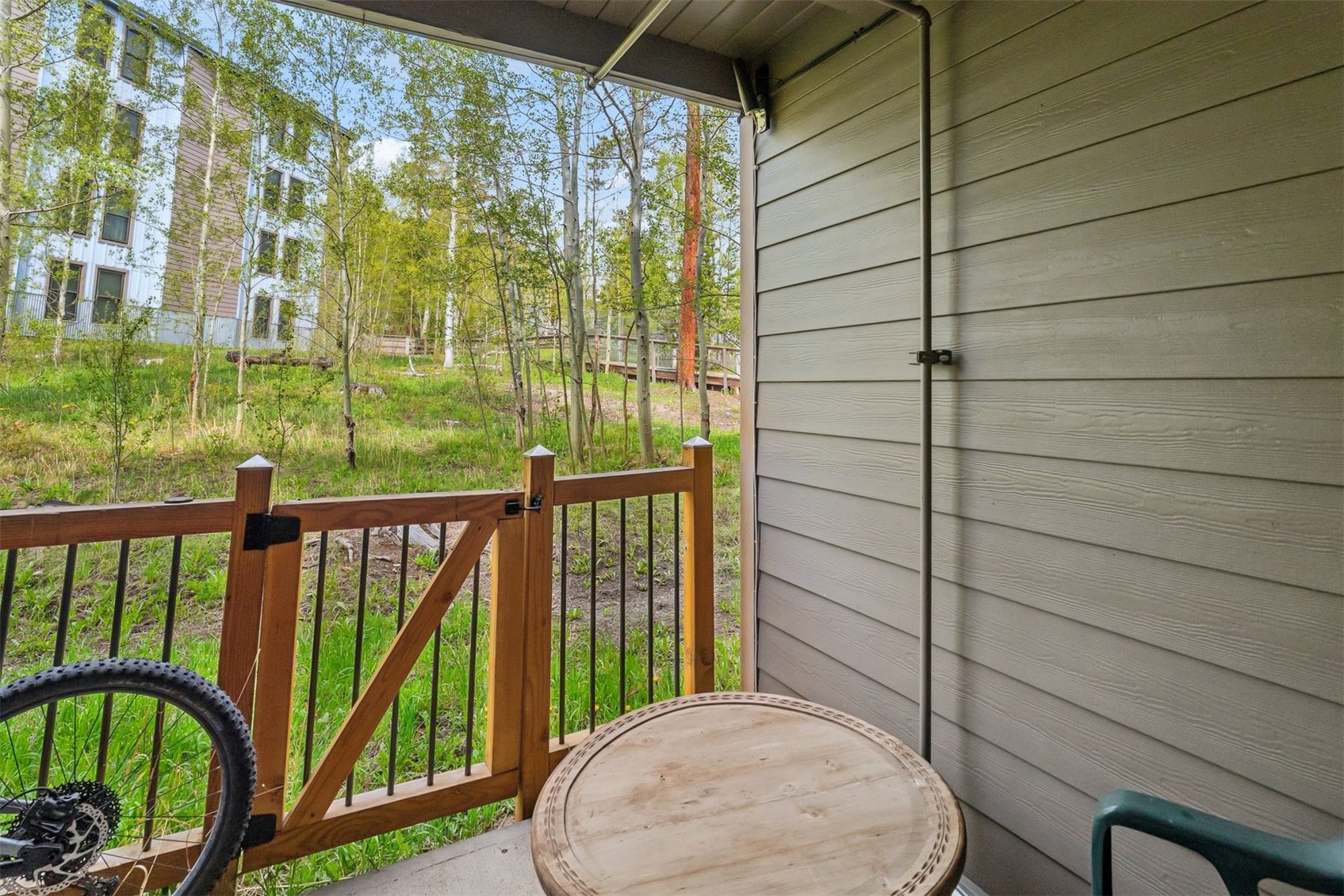 8100 Ryan Gulch Road, Unit 106 Wildernest, CO 80498 - Photo 27 of 43 a view of a balcony