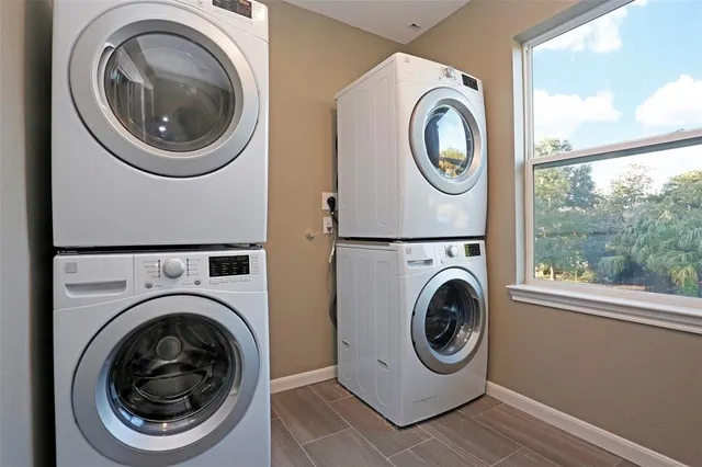 a view of a washer and dryer in a utility room