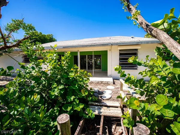 a backyard of a house