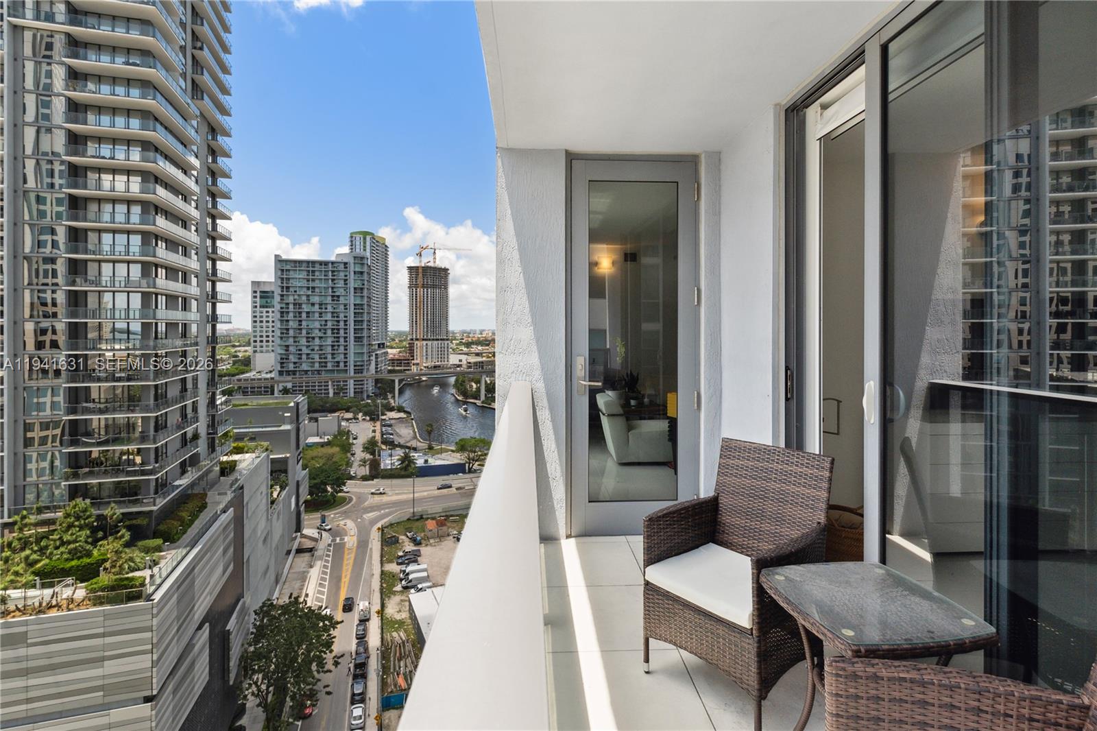 31 Southeast 6th Street, Unit 2007 Miami, FL 33131 - Photo 9 of 22 a view of balcony and patio