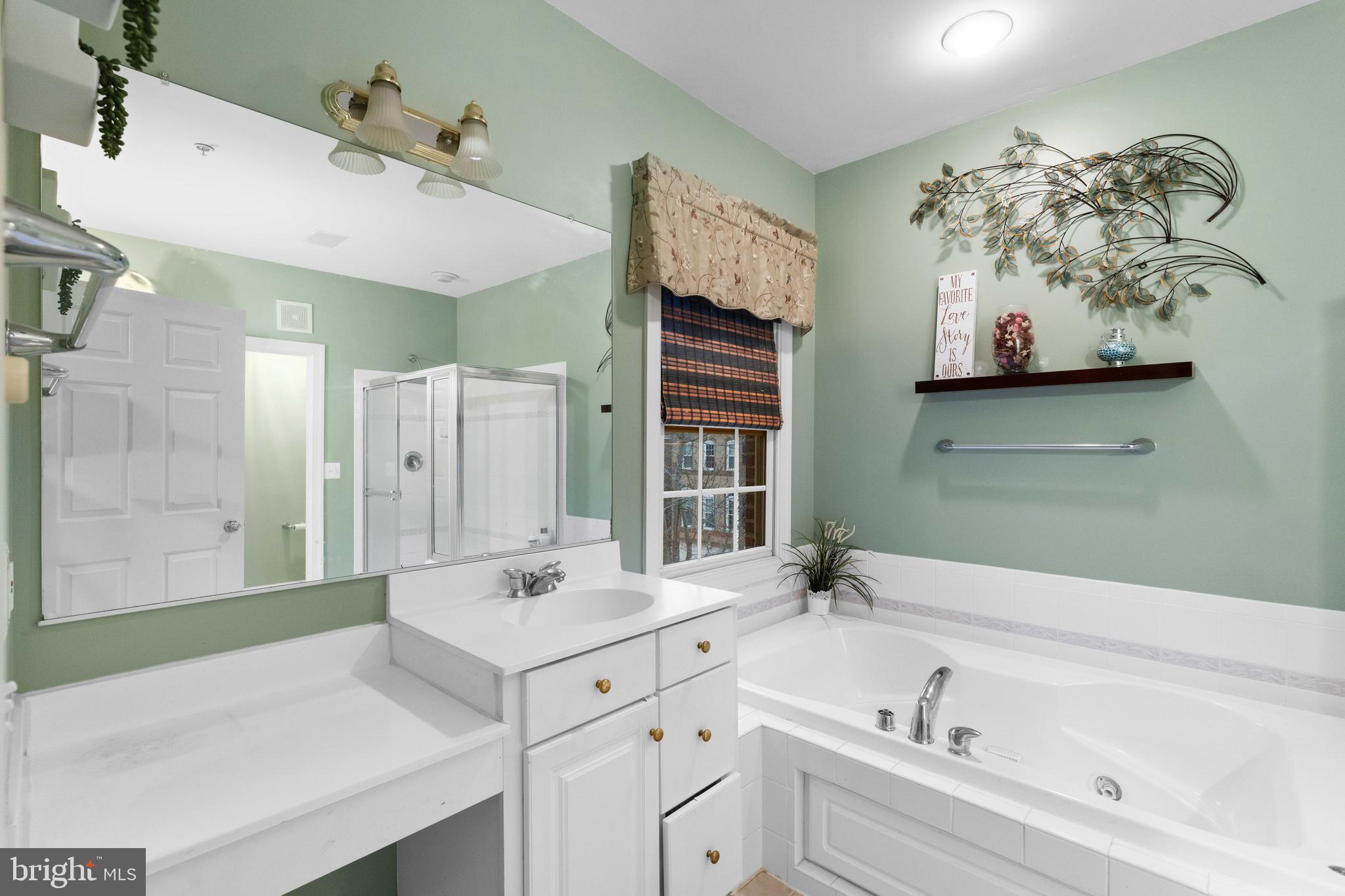 12461 Rose Path Circle Fairfax, VA 22033 - Photo 29 of 43 a bathroom with a tub sink and mirror