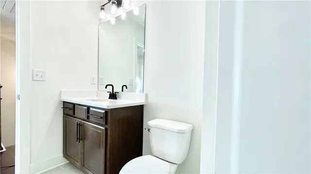 a view of an empty room