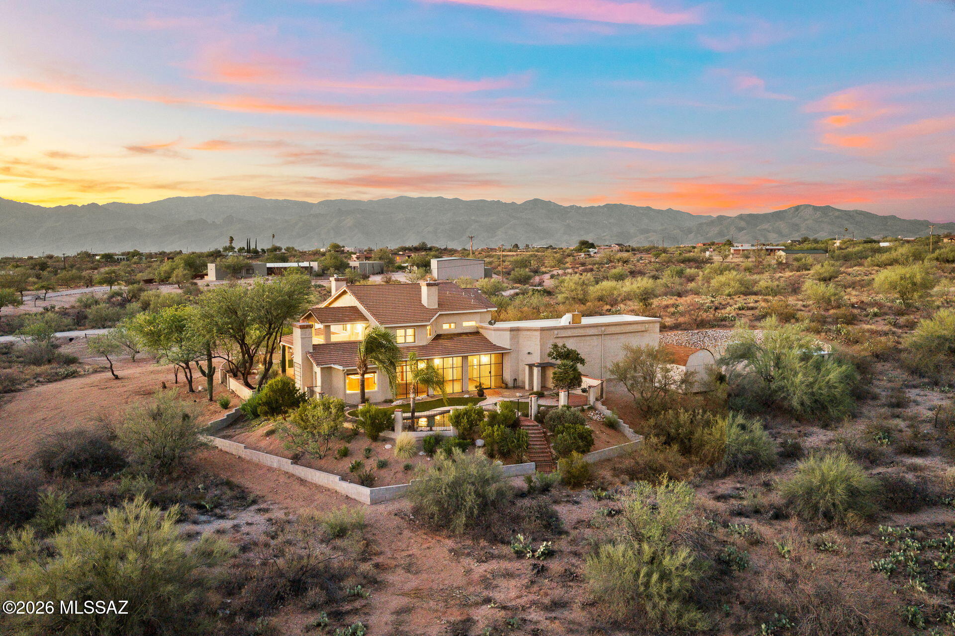 3380 South Hunters Run Tucson, AZ 85730 - Photo 41 of 47 Rear Aerial-A
