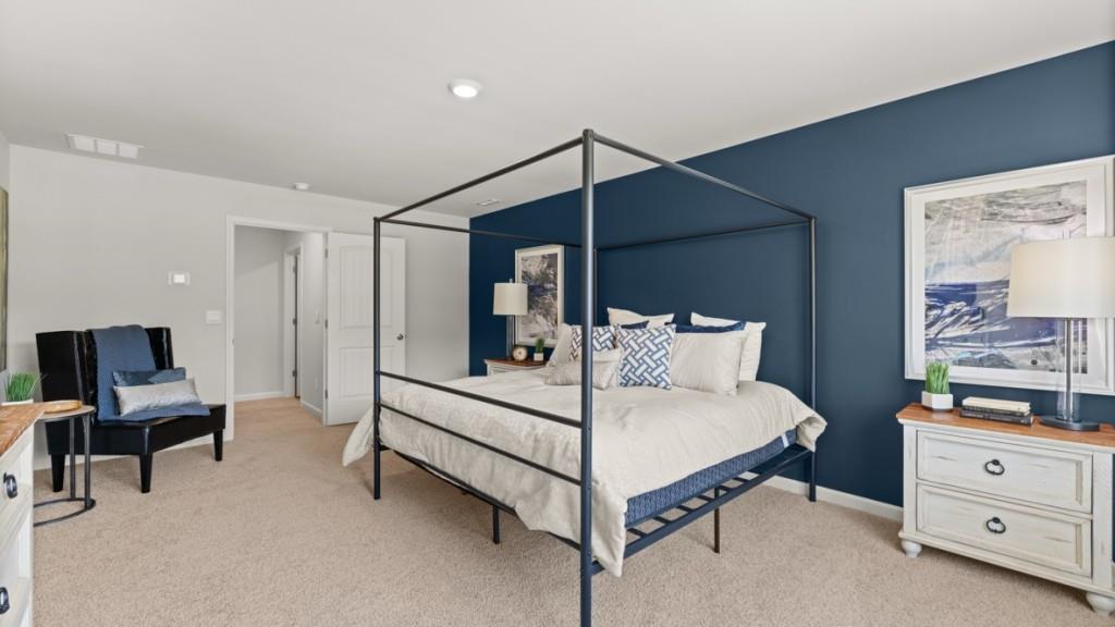 38 Rye Terrace Braselton, GA 30517 - Photo 18 of 33 a large white bed in a white room